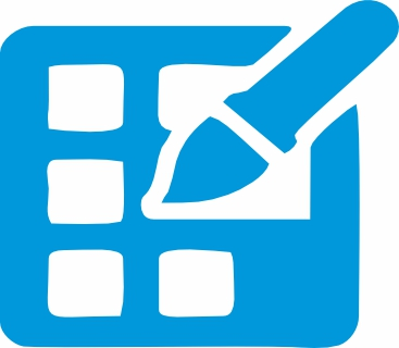 Blue checklist icon pen.